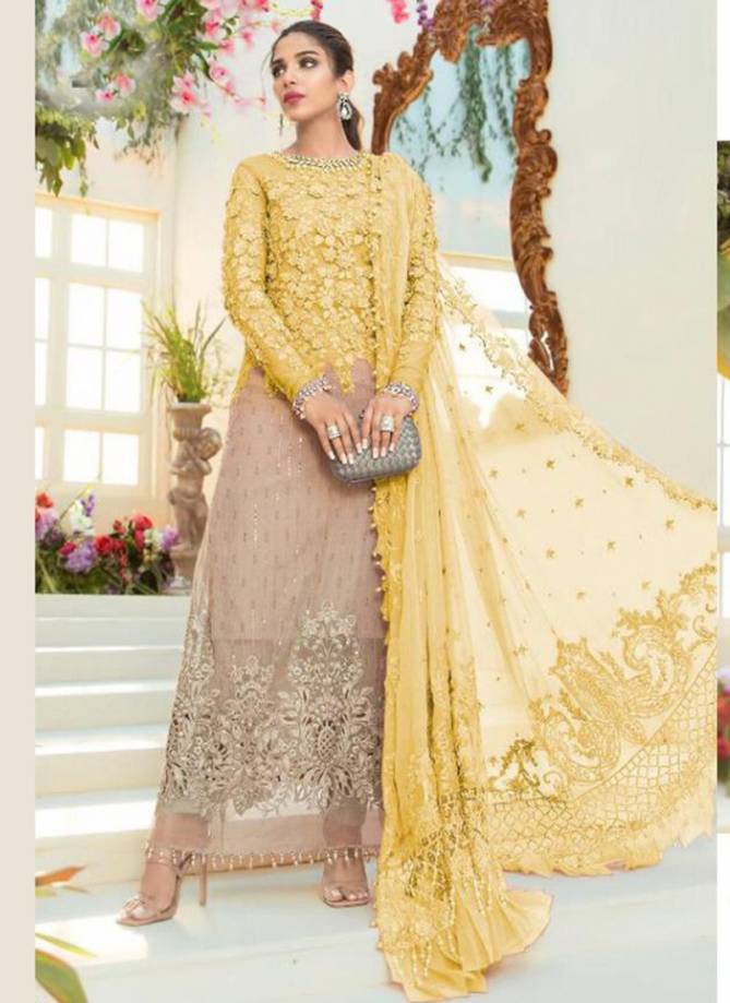 RAMSHA MARIYA B nx Latest Fancy Designer Heavy fancy Festive Wear Orgenza Net With Embroidery Work Pakistani Salwar Suit Collection